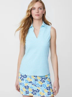 J.McLaughlin Aida Sleeveless Top In Micro Bangle Stripe-Women Tops