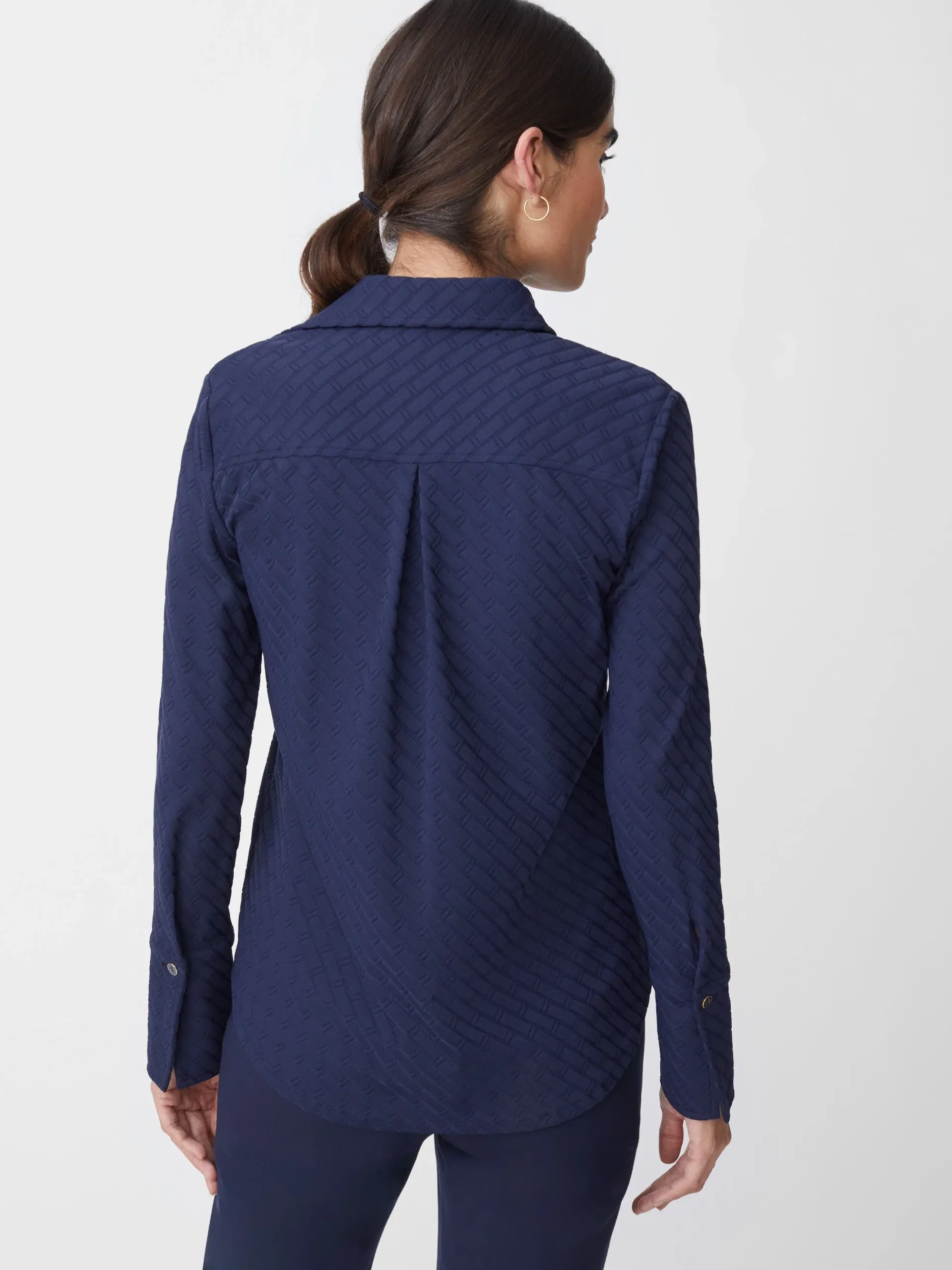 J.McLaughlin Alfie Tunic In Fernwood Geo Jacquard-Women Tops
