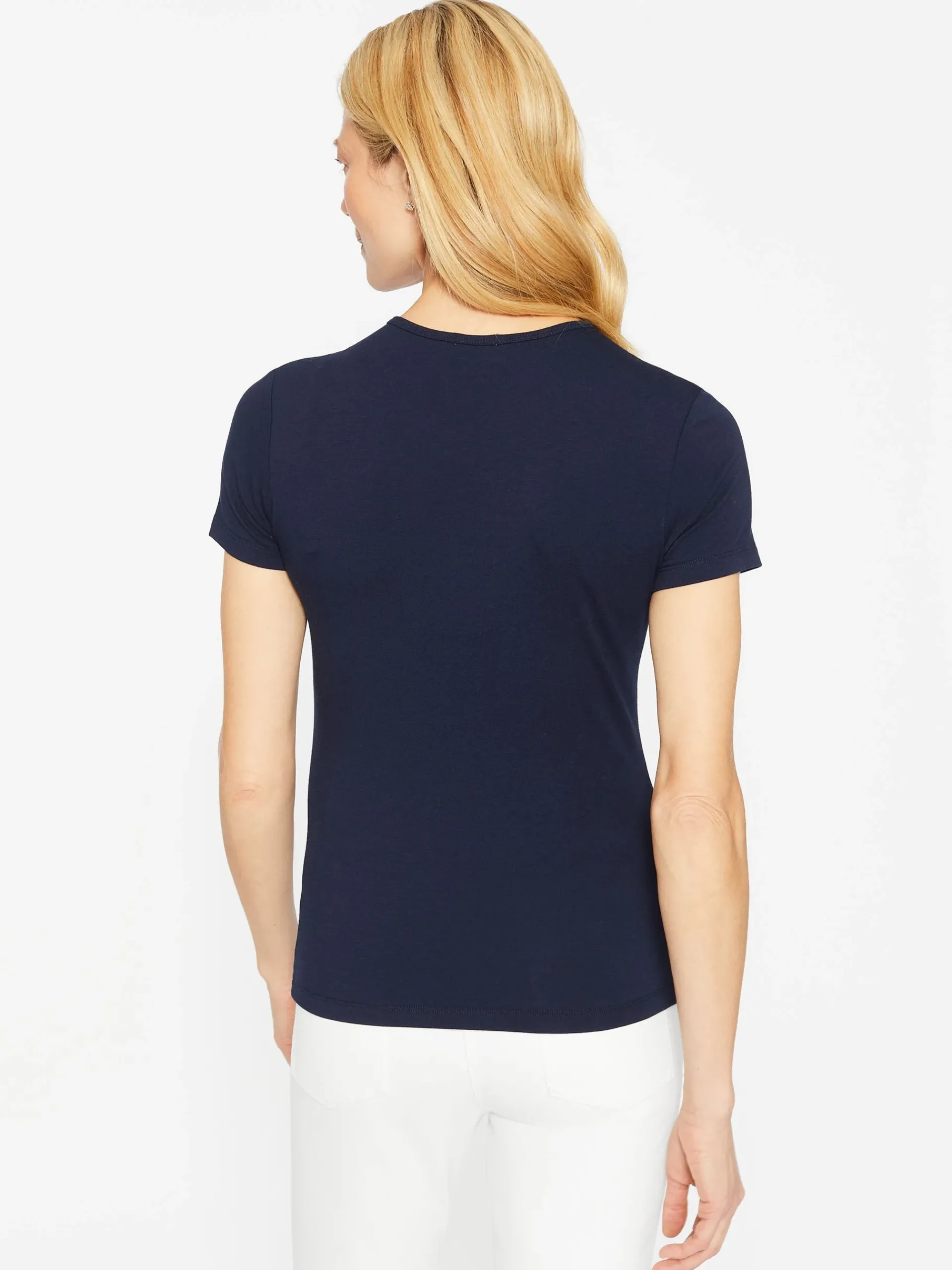 J.McLaughlin Allie Cap Sleeve Tee-Women Tops|Tees