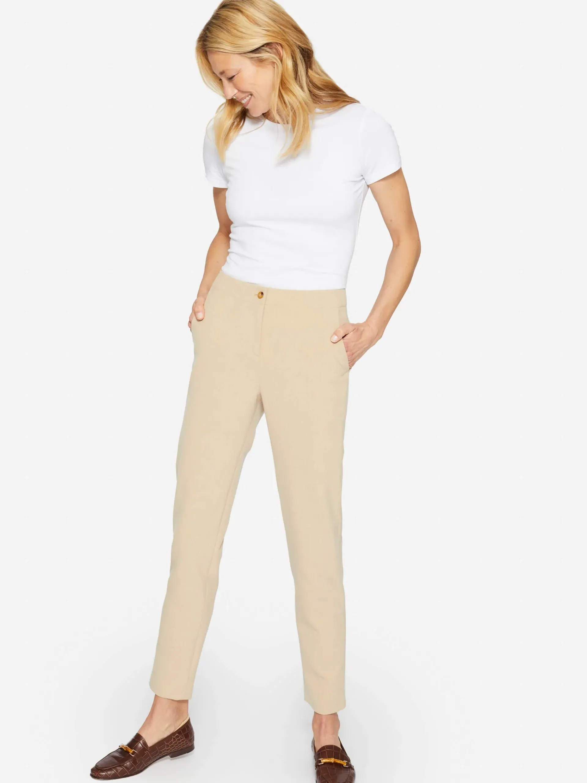J.McLaughlin Allie Cap Sleeve Tee-Women Tops|Tees