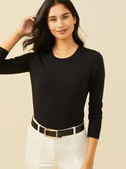 J.McLaughlin Allie Long Sleeve Tee-Women Tops|Tees