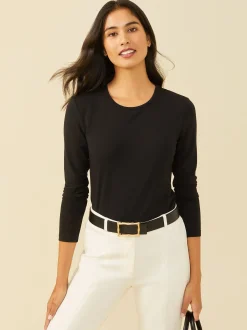 J.McLaughlin Allie Long Sleeve Tee-Women Tops|Tees