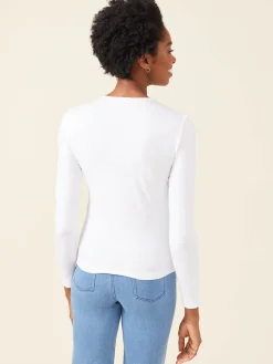 J.McLaughlin Allie Long Sleeve Tee-Women Tops|Tees