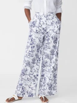 J.McLaughlin Amal Pants In Heron Toile-Women Suits & Sets|Pants