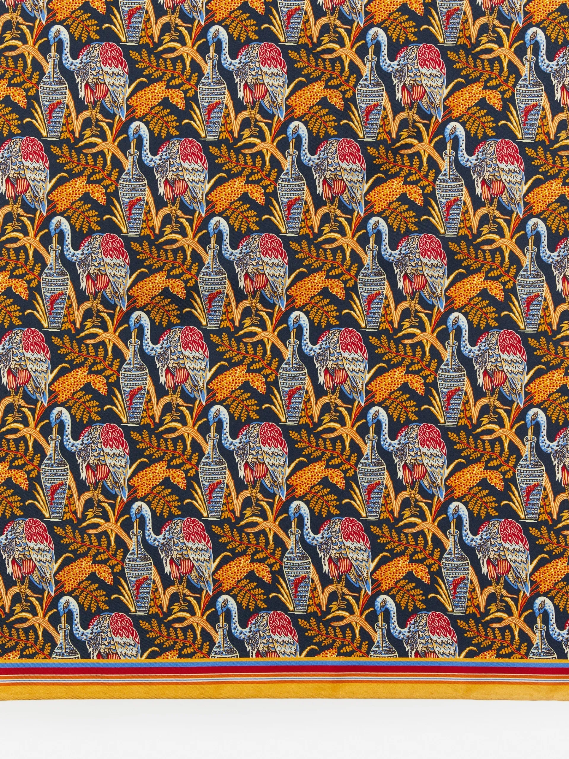 J.McLaughlin Amoura Silk Scarf In Rare Bird Square-Women Scarves