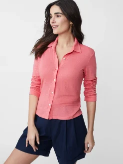 J.McLaughlin Betty Linen Shirt-Women Tops