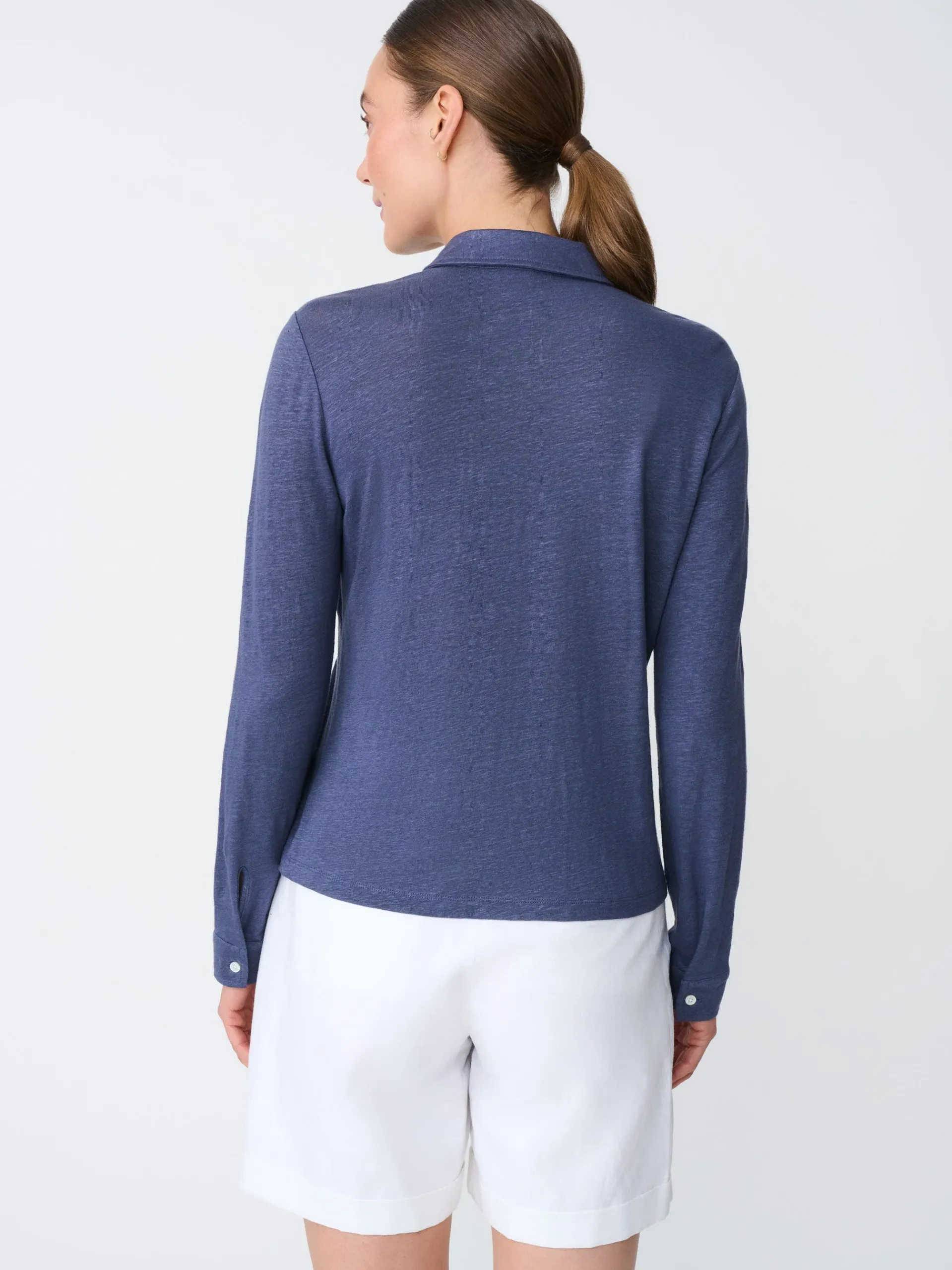 J.McLaughlin Betty Linen Shirt-Women Tops