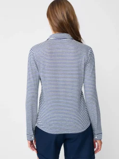 J.McLaughlin Betty Linen Shirt In Stripe-Women Tops