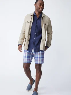 J.McLaughlin Brando Linen Safari Jacket In Herringbone- Jackets & Outerwear