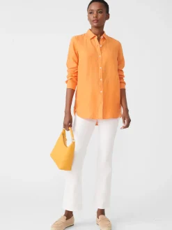 J.McLaughlin Britt Linen Shirt-Women Tops