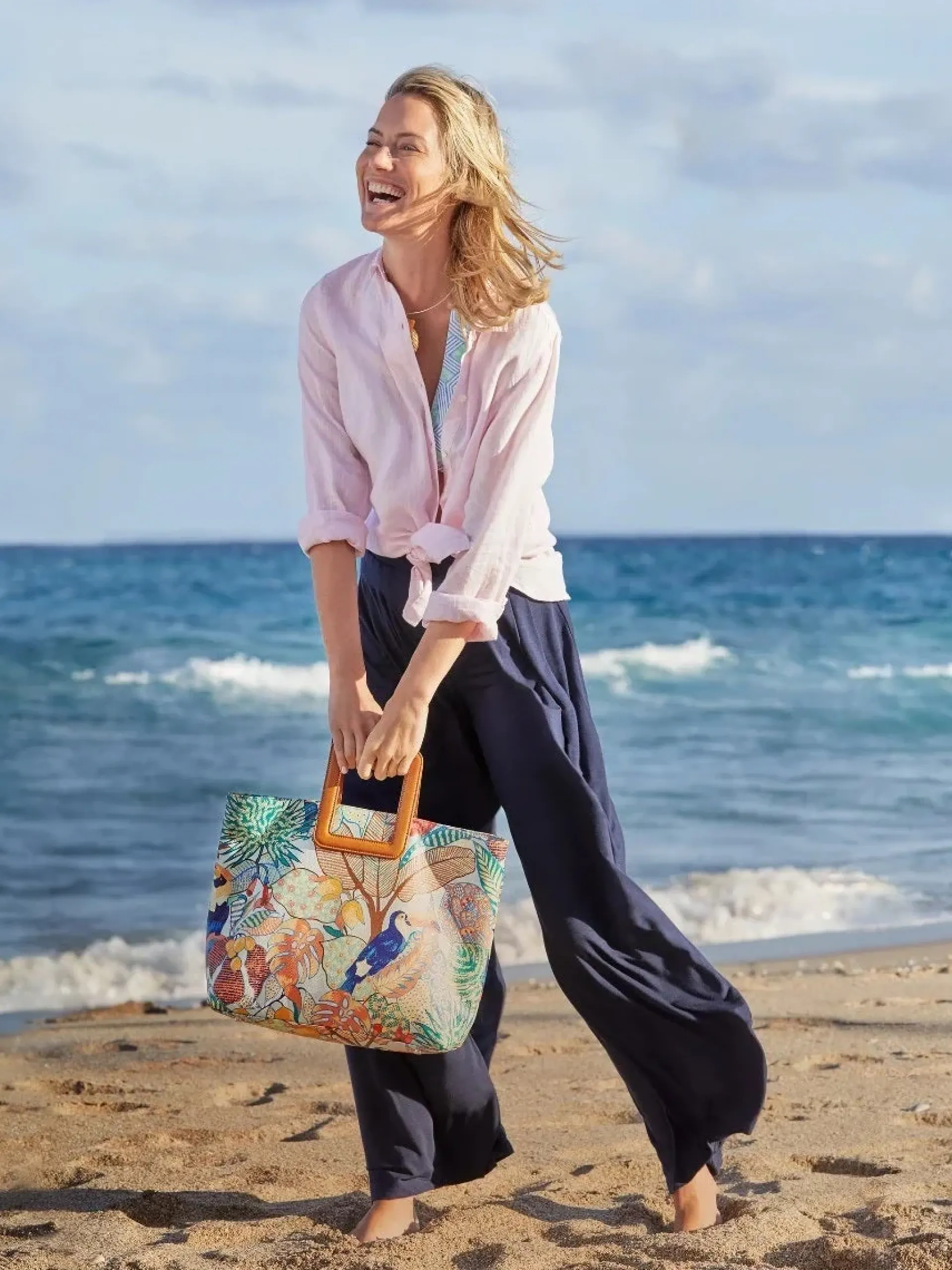 J.McLaughlin Britt Linen Shirt-Women Tops