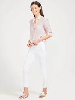 J.McLaughlin Britt Linen Shirt-Women Tops