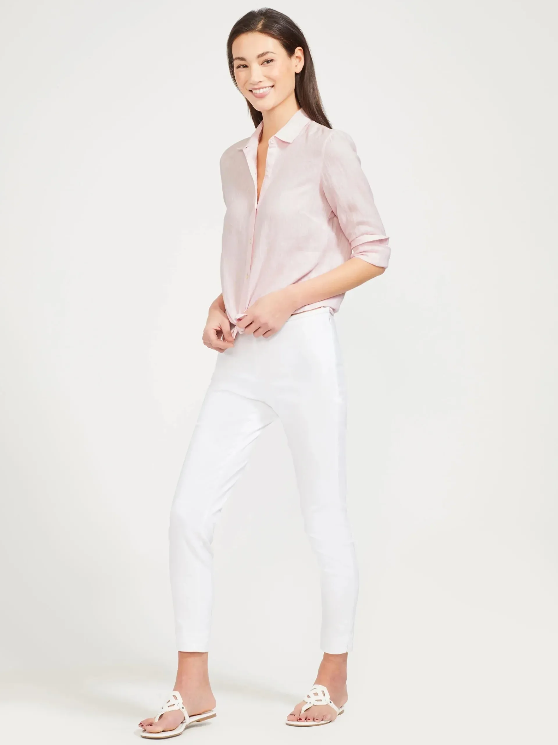 J.McLaughlin Britt Linen Shirt-Women Tops