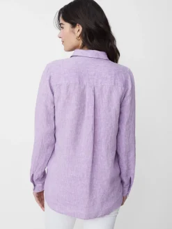 J.McLaughlin Britt Linen Shirt-Women Tops