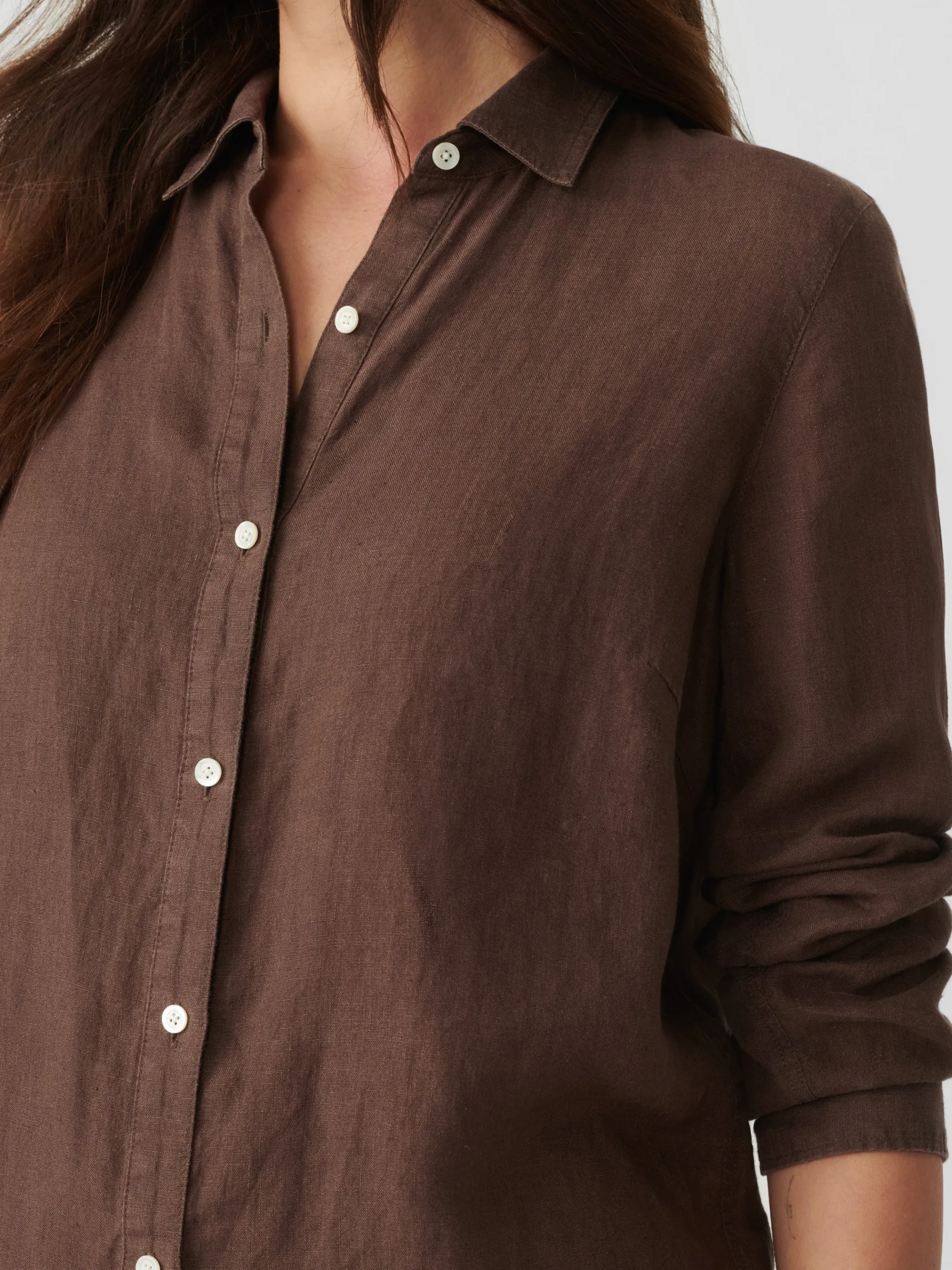 J.McLaughlin Britt Linen Shirt-Women Tops