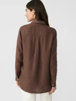 J.McLaughlin Britt Linen Shirt-Women Tops