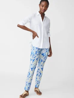 J.McLaughlin Britt Linen Shirt-Women Tops