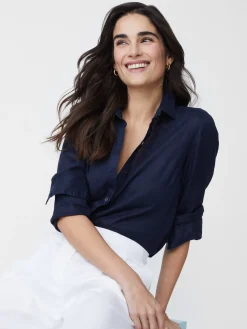 J.McLaughlin Britt Linen Shirt-Women Tops