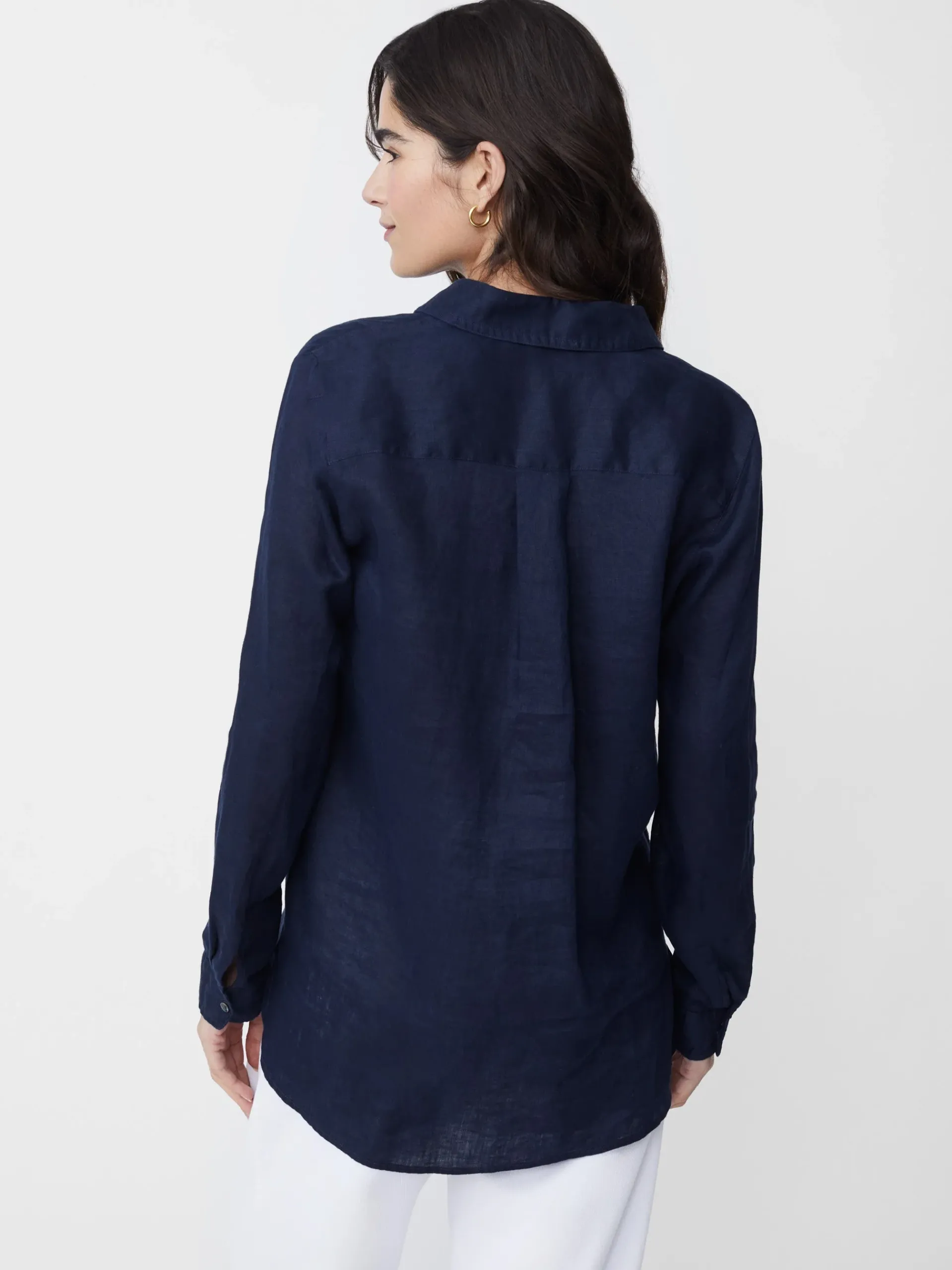 J.McLaughlin Britt Linen Shirt-Women Tops