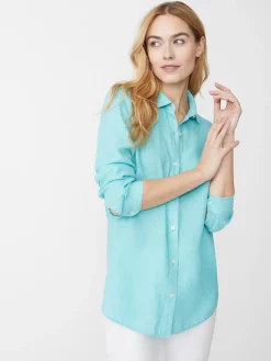 J.McLaughlin Britt Linen Shirt-Women Tops