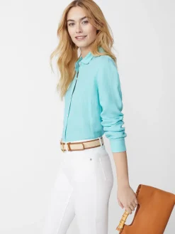 J.McLaughlin Britt Linen Shirt-Women Tops