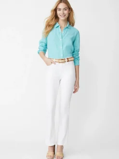 J.McLaughlin Britt Linen Shirt-Women Tops
