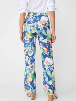 J.McLaughlin Broderick Pants In Floral Reef-Women Pants
