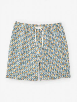 J.McLaughlin Bruce 7" Swim Trunks In Colorguard Creation- Swim