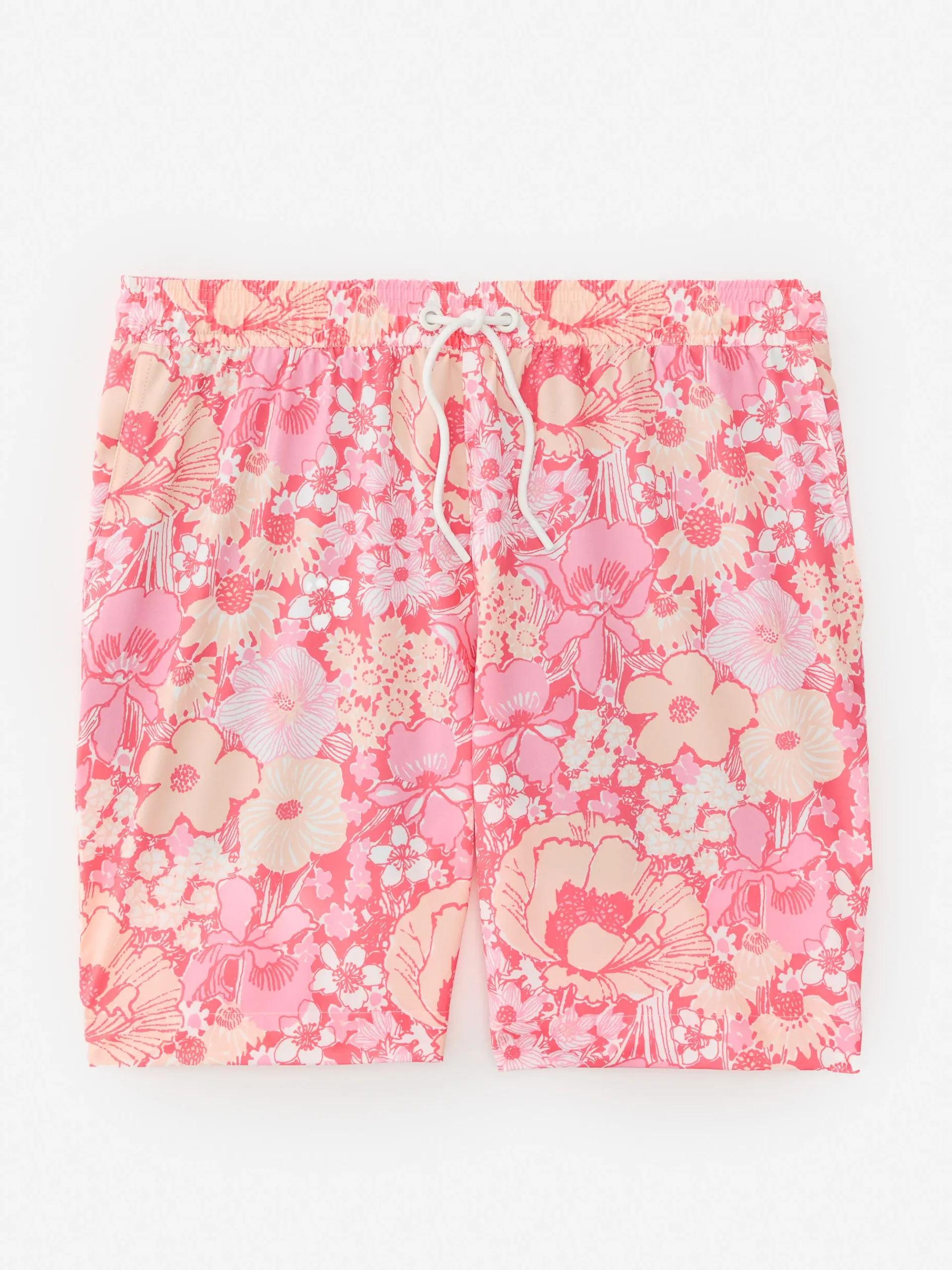 J.McLaughlin Bruce 7" Swim Trunks In Posh Pansies- Swim