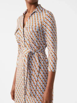 J.McLaughlin Brynn Dress In Mini Fernwood Geo-Women Dresses