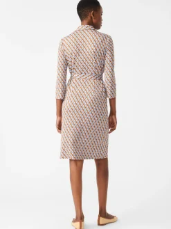 J.McLaughlin Brynn Dress In Mini Fernwood Geo-Women Dresses