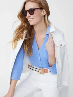 J.McLaughlin Brynn Linen Shirt-Women Tops