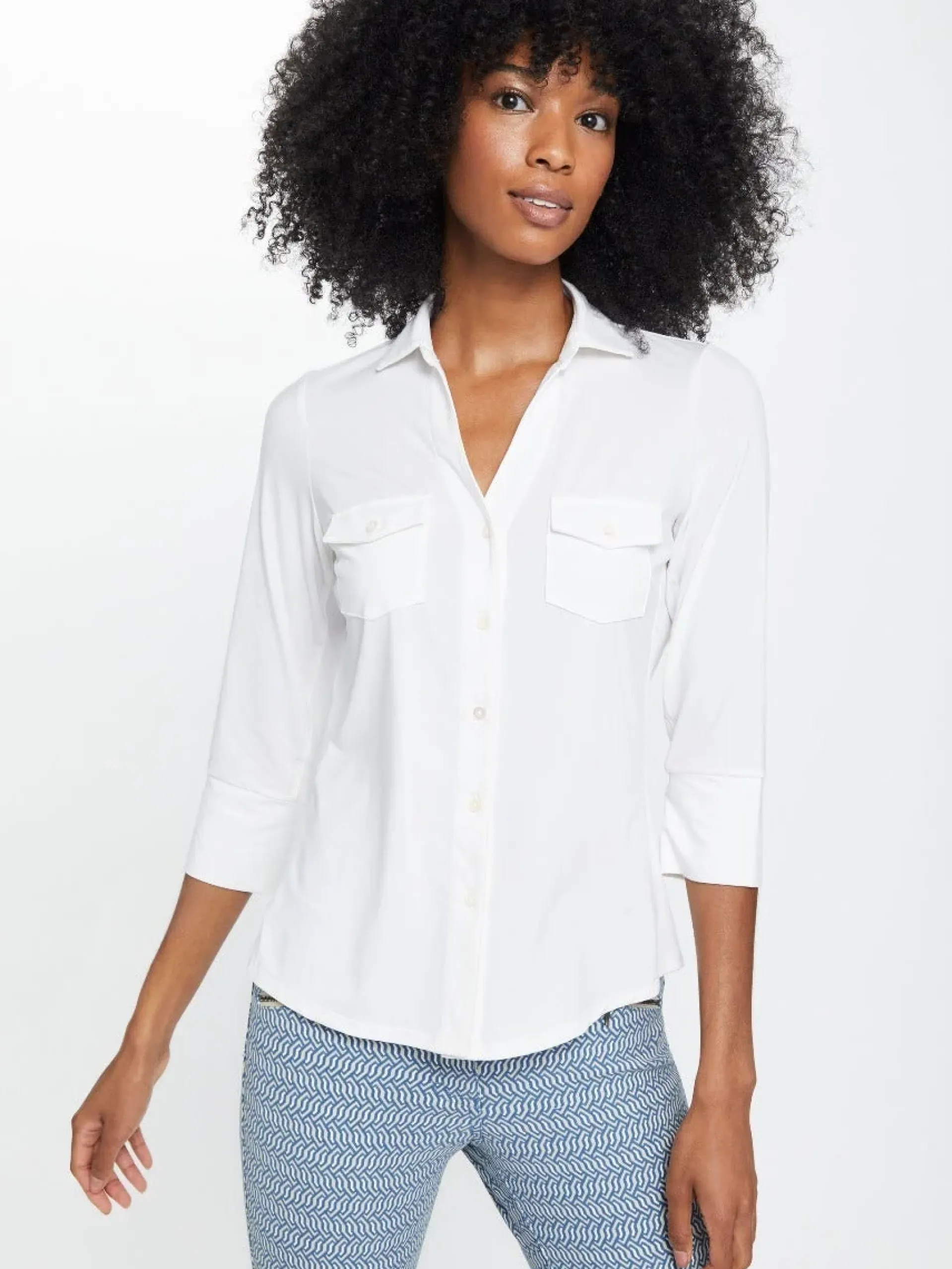 J.McLaughlin Brynn Lyford Jersey Shirt-Women Tops