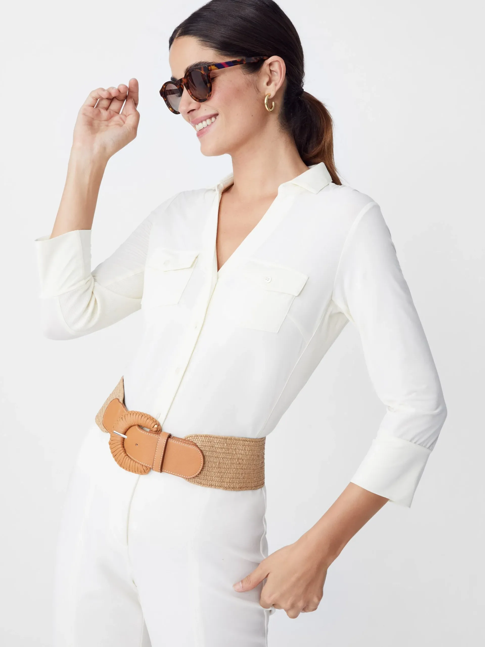 J.McLaughlin Brynn Lyford Jersey Shirt-Women Tops