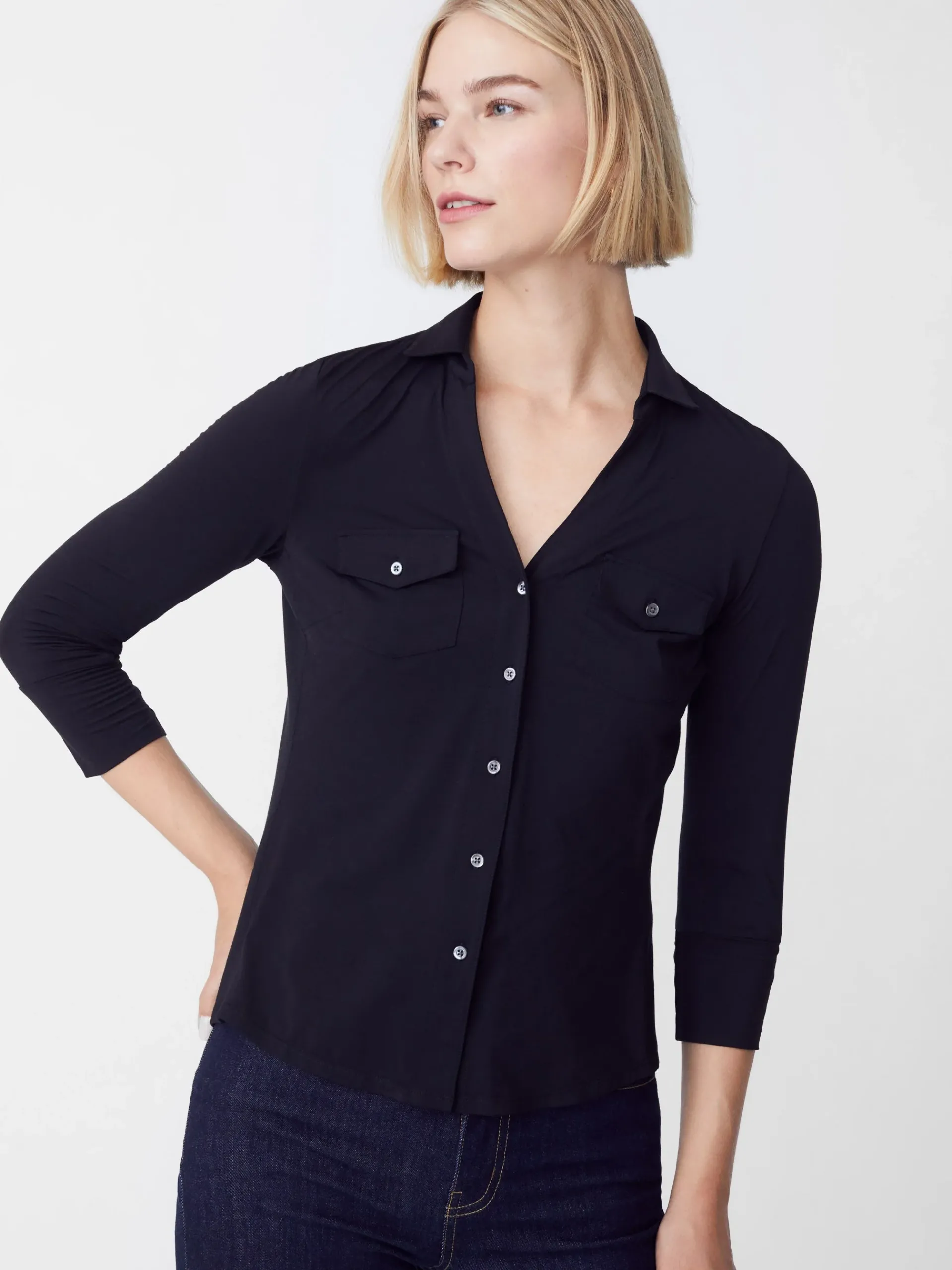 J.McLaughlin Brynn Lyford Jersey Shirt-Women Tops