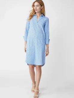 J.McLaughlin Cagney Dress In Chevron Charade-Women Dresses