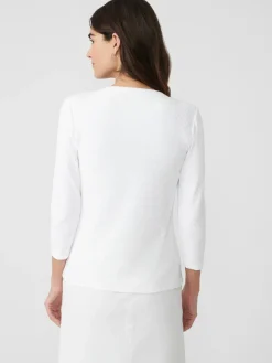 J.McLaughlin Carly Top In Fernwood Geo Jacquard-Women Tops