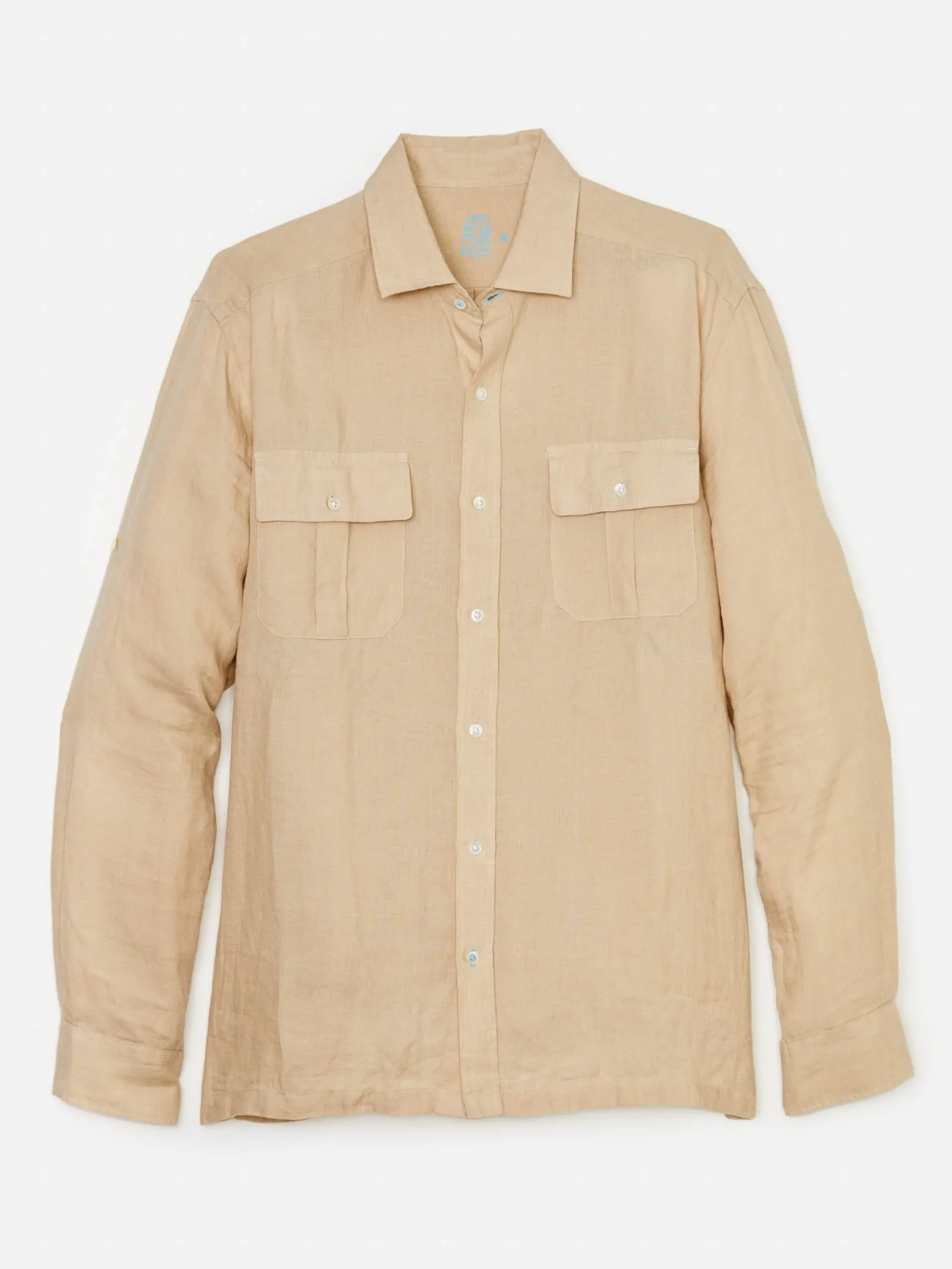J.McLaughlin Christos Classic Fit Linen Shirt- Shirts