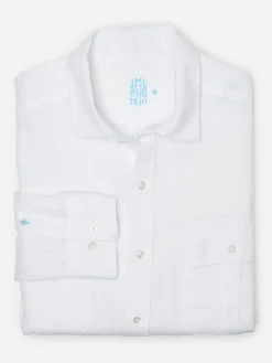 J.McLaughlin Christos Classic Fit Linen Shirt- Shirts
