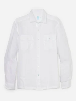 J.McLaughlin Christos Classic Fit Linen Shirt- Shirts