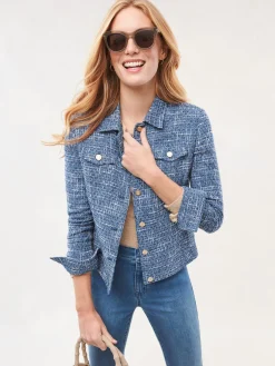 J.McLaughlin Colby Tweed Jacket-Women Jackets & Outerwear