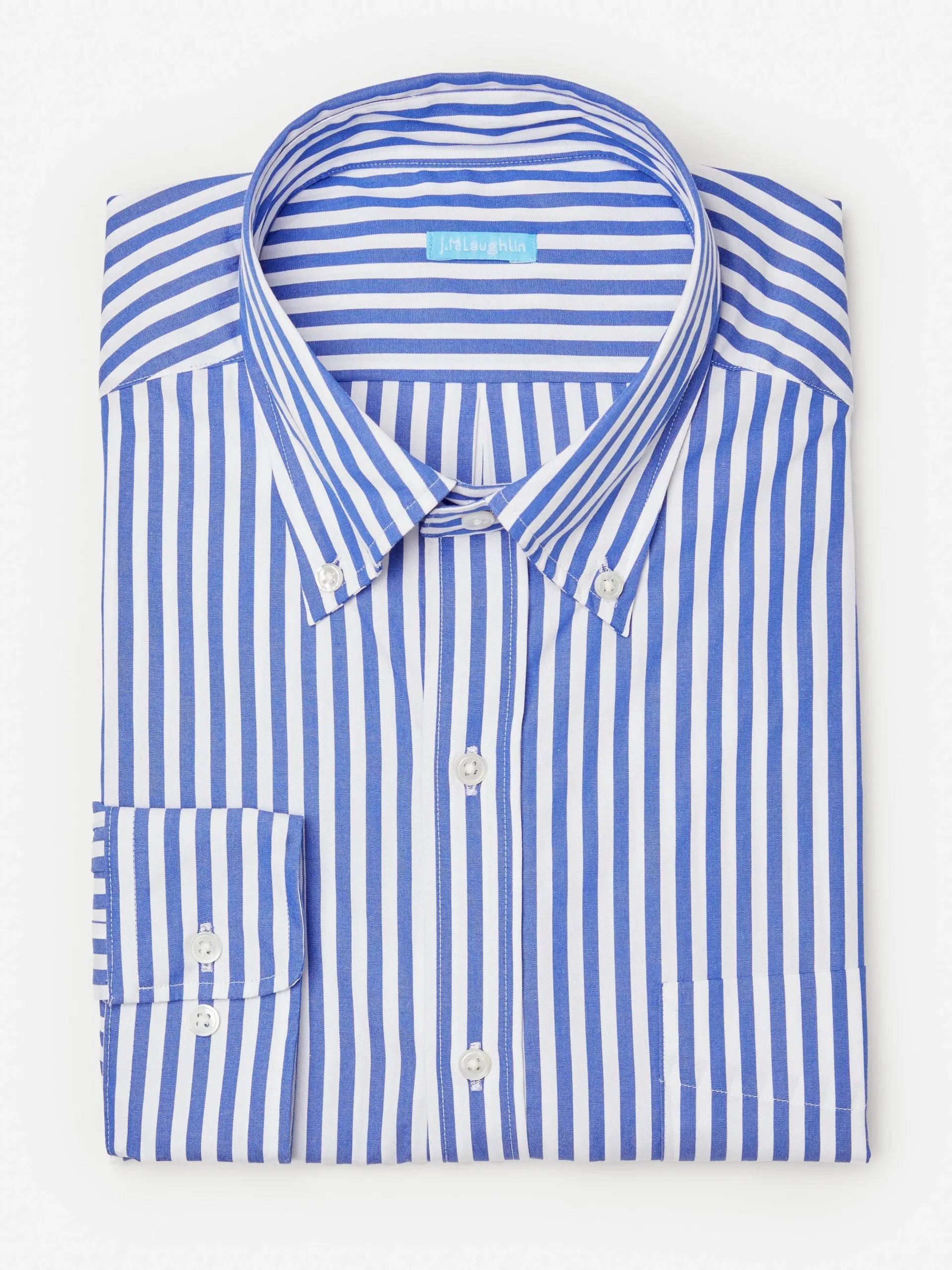 J.McLaughlin Collis Classic Fit Shirt In Bengal Stripe- Shirts