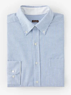 J.McLaughlin Collis Classic Fit Shirt In Stripe- Shirts