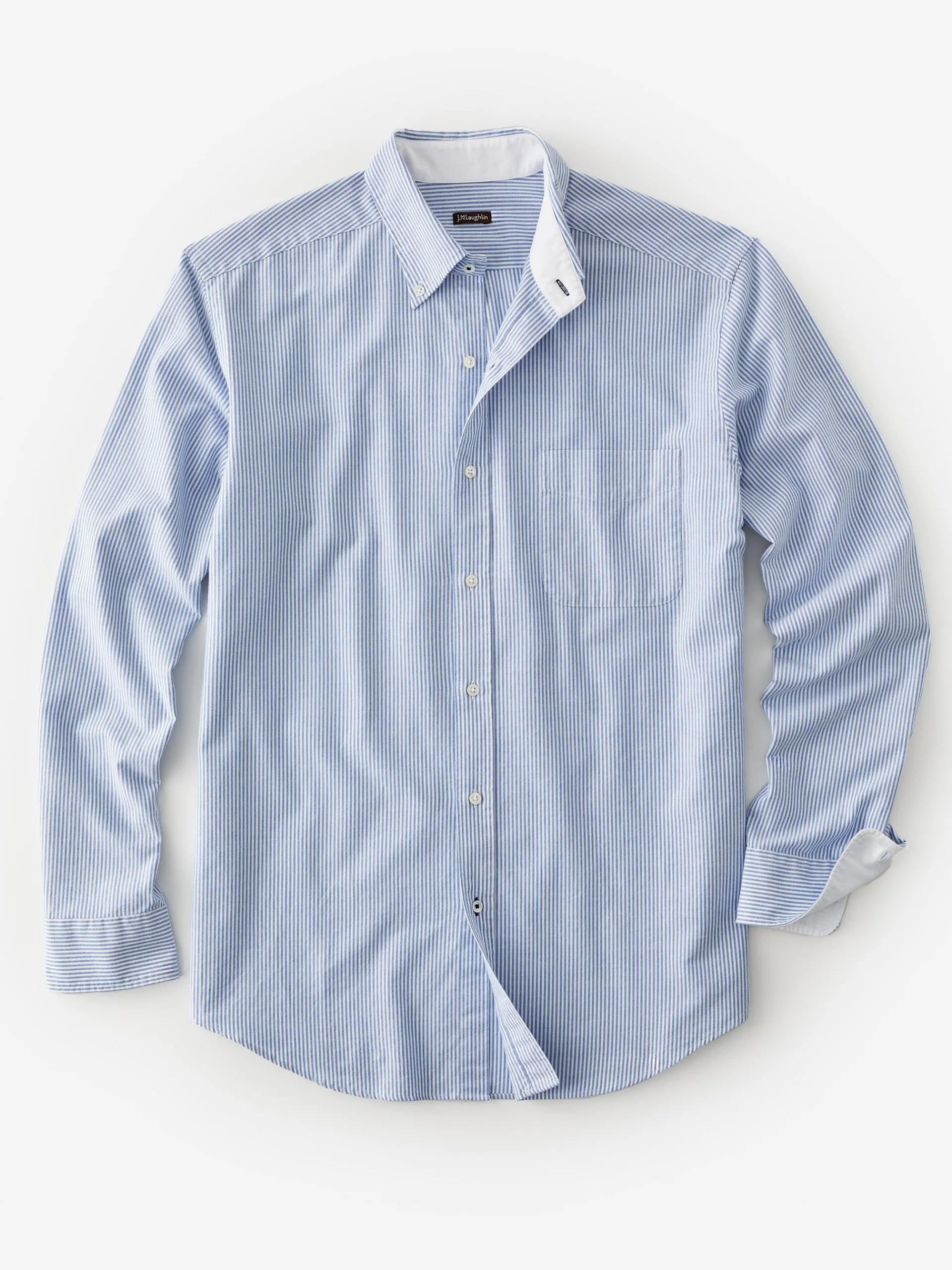J.McLaughlin Collis Classic Fit Shirt In Stripe- Shirts