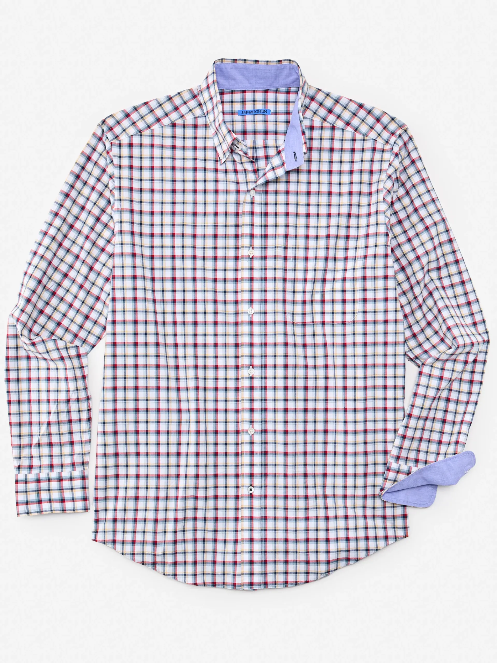 J.McLaughlin Collis Classic Fit Shirt In Plaid- Shirts
