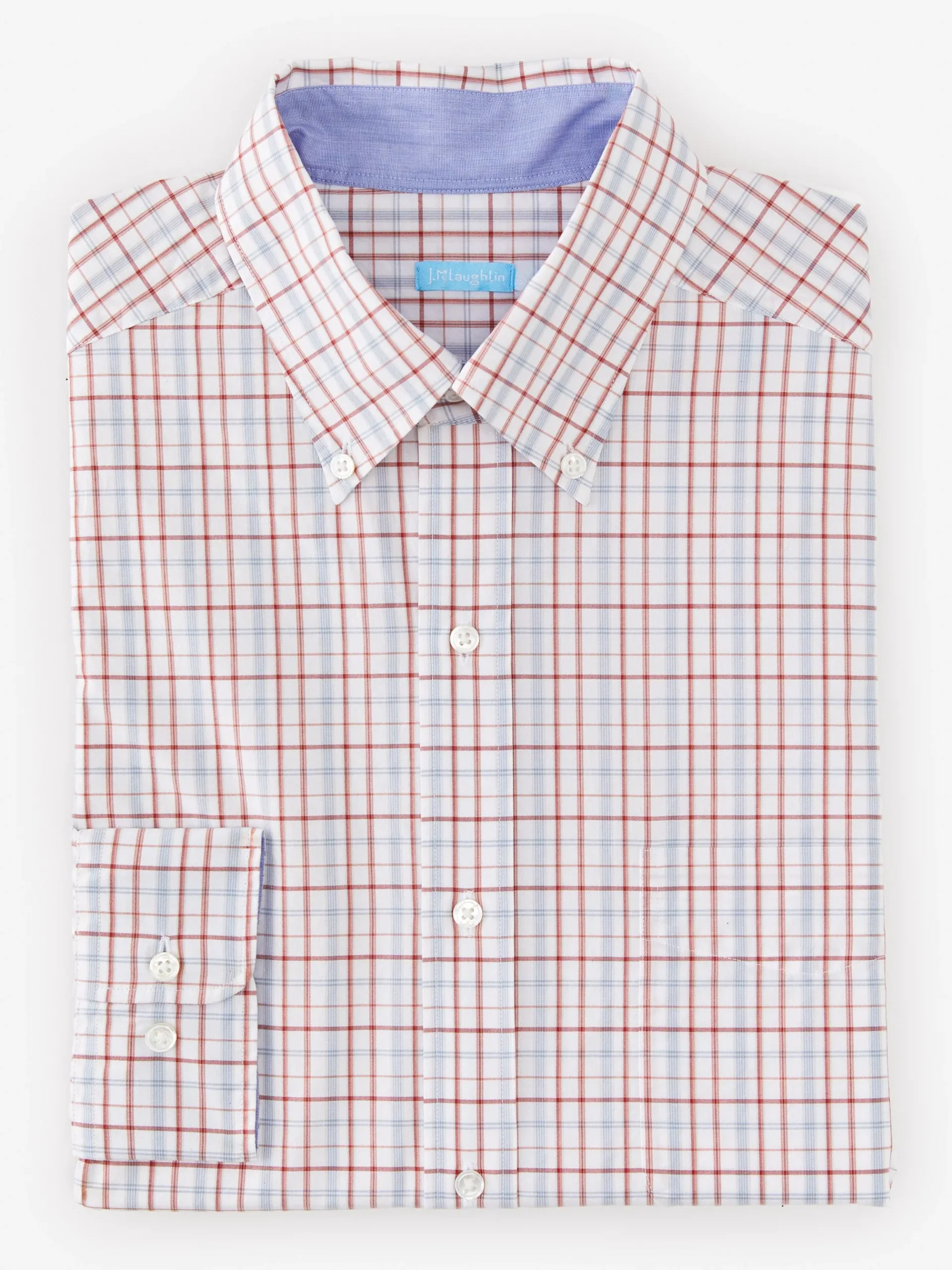 J.McLaughlin Collis Classic Fit Shirt In Plaid- Shirts