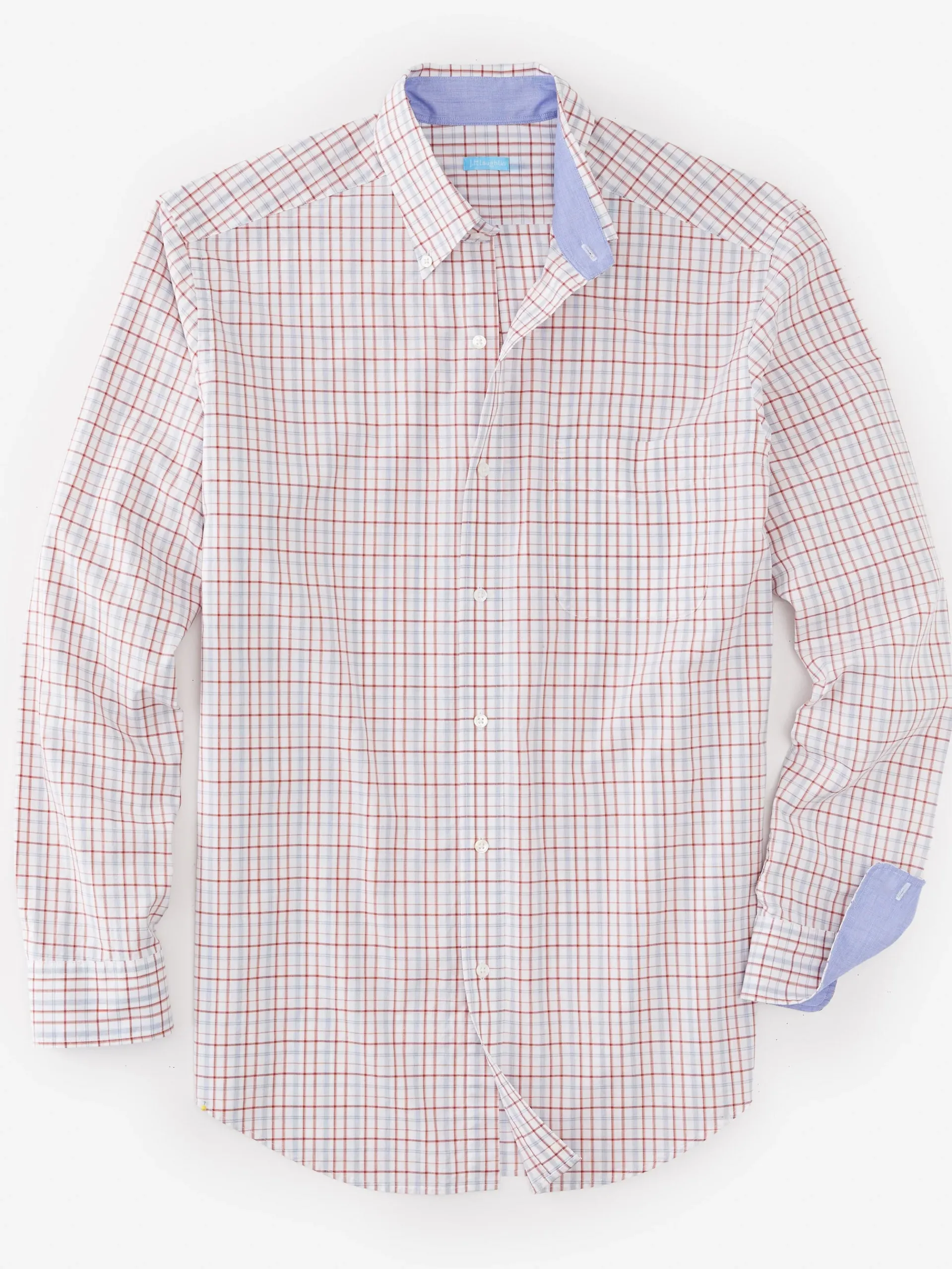 J.McLaughlin Collis Classic Fit Shirt In Plaid- Shirts