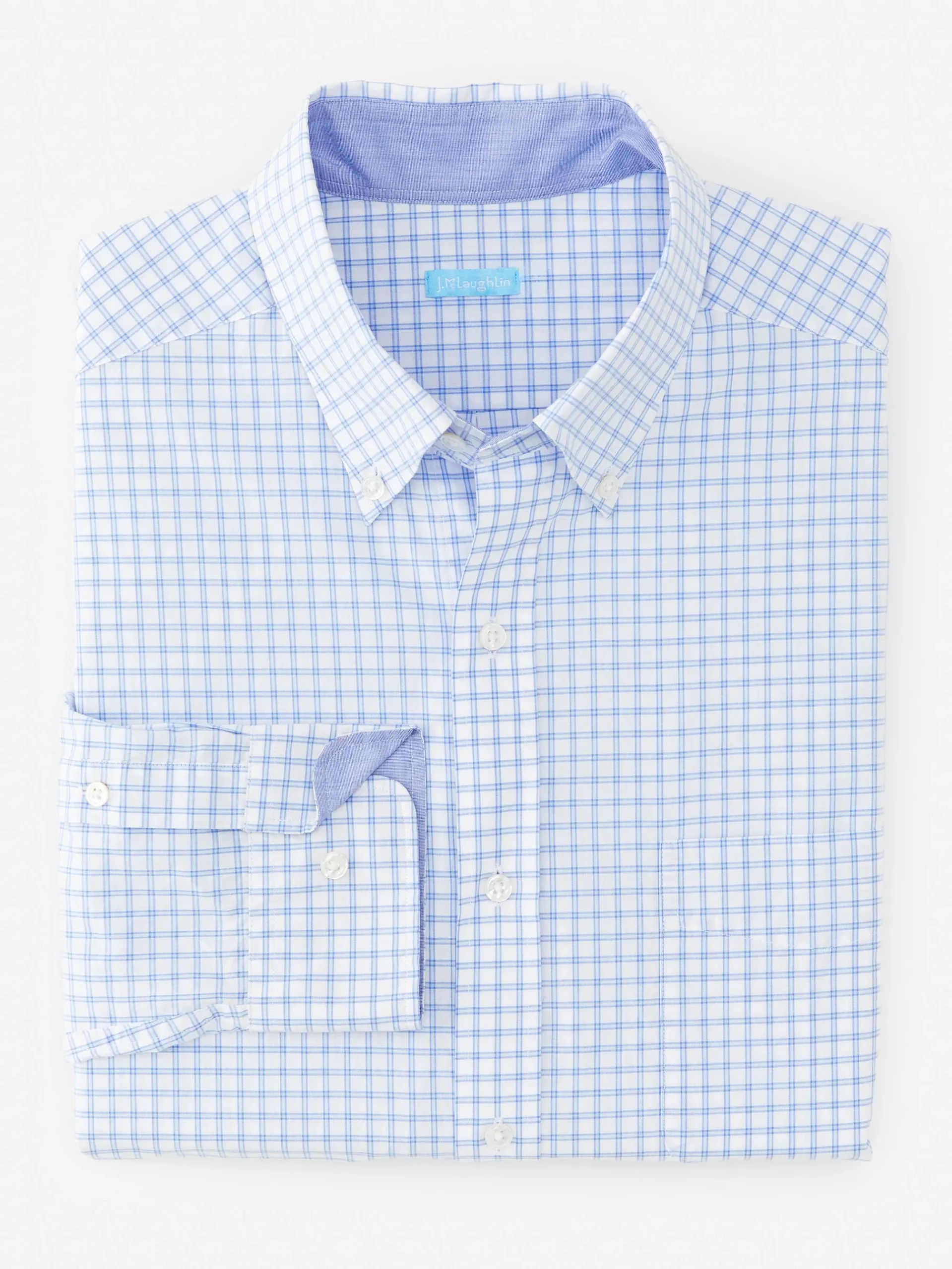 J.McLaughlin Collis Classic Fit Shirt In Check- Shirts