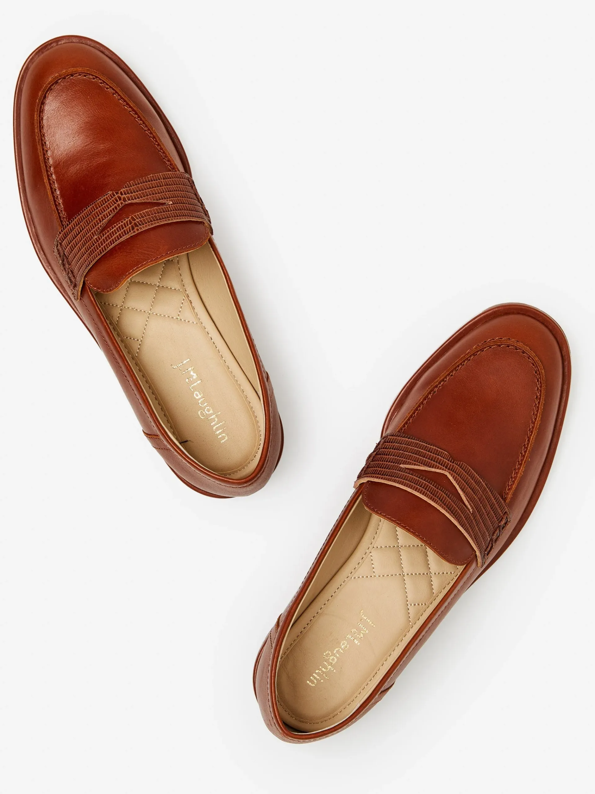 J.McLaughlin Concetta Leather Loafers-Women Loafers