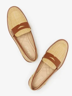 J.McLaughlin Concetta Raffia Loafers-Women Shoes & Accessories|Flats